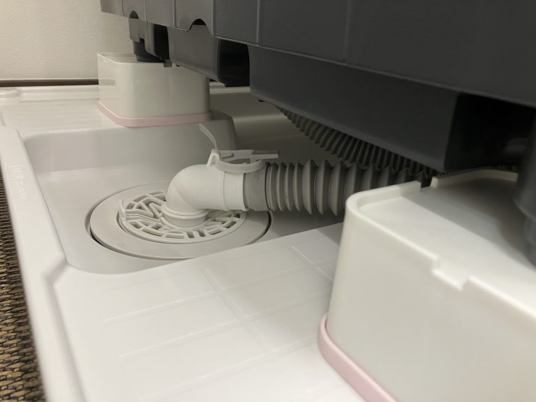 パナソニックドラム式洗濯機のかさ上げ台取り付け工事に行ってきました