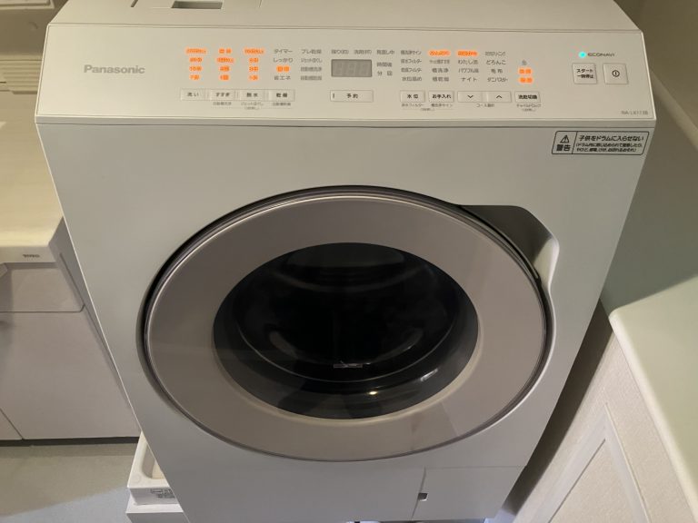 パナソニックドラム式洗濯機のかさ上げ台取り付け工事に行ってきました