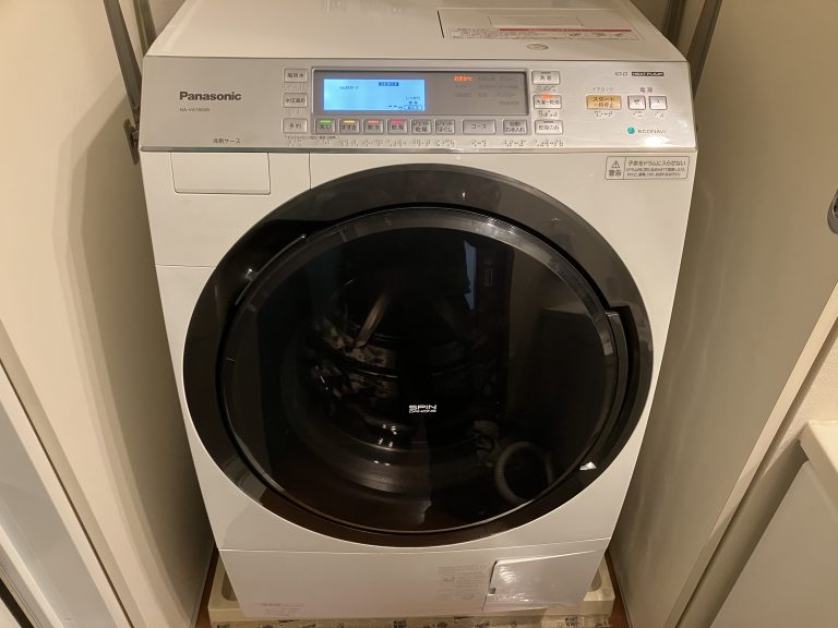 パナソニックドラム式洗濯機のかさ上げ台取り付け工事に行ってきました