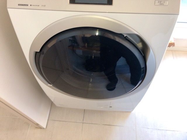 パナソニックドラム式洗濯機内部詰まり「U11」修理業者の作業実績
