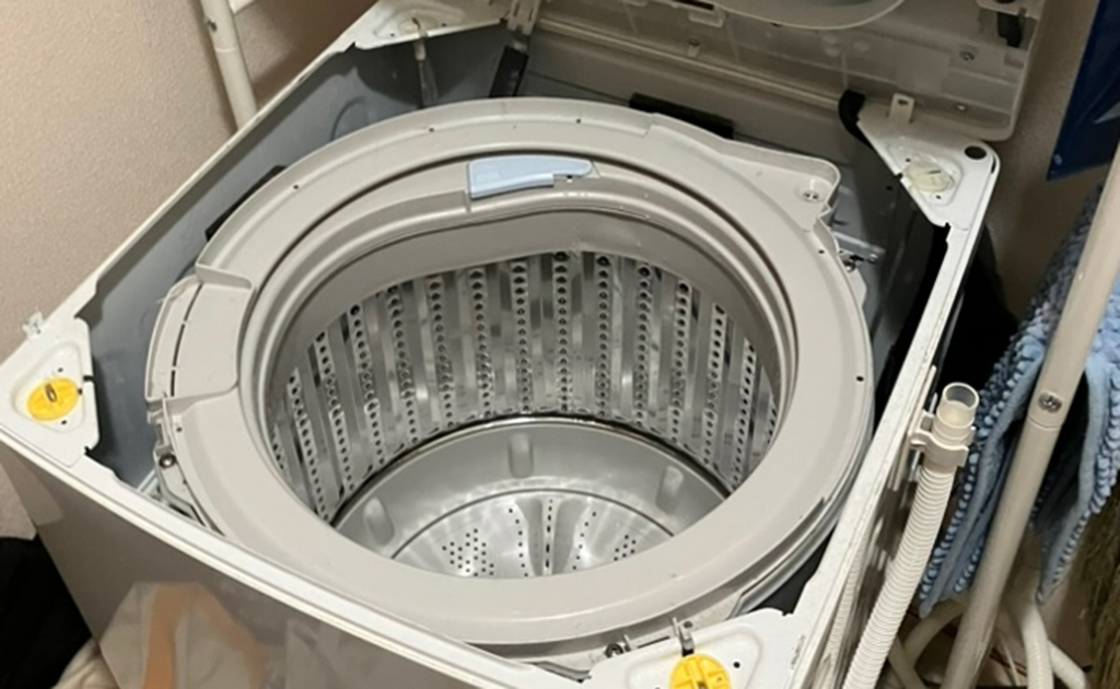 洗濯機の分解洗浄画像