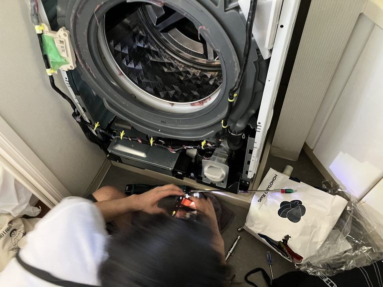 パナソニックドラム式洗濯機【NA-VXシリーズ】乾燥機能低下！分解洗浄業者の作業実績