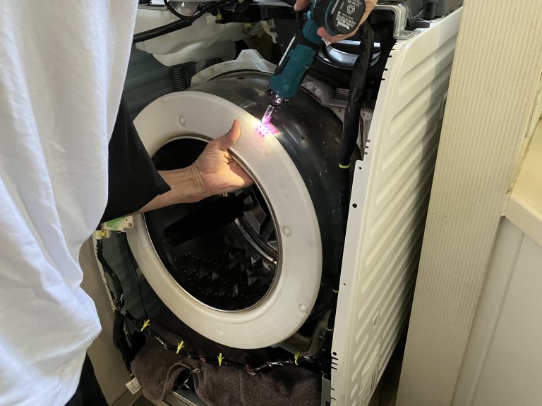 パナソニックドラム式洗濯機【NA-VXシリーズ】乾燥機能低下！分解洗浄業者の作業実績