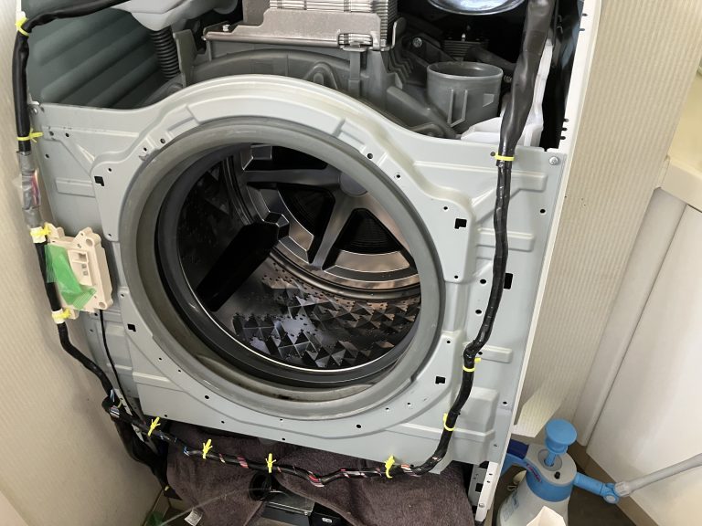 パナソニックドラム式洗濯機【NA-VXシリーズ】乾燥機能低下！分解洗浄業者の作業実績
