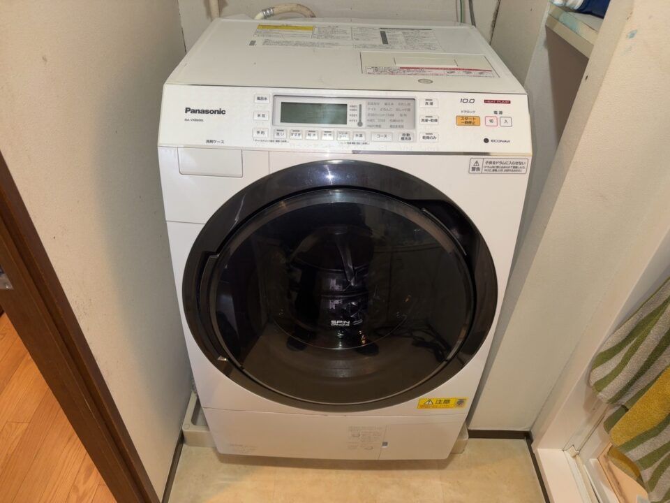 東京都墨田区 パナソニックドラム式洗濯機 H35 ベルト交換作業